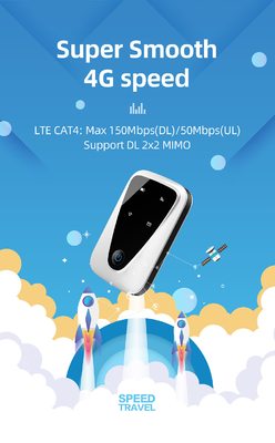 Modem senza fili a banda larga mobile mobile portatile del router 4G 150Mbps MIFI di WIFI
