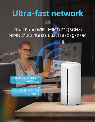 Il router a due bande mobile di 5Ghz Wifi con SIM Card 1800Mbps sblocca