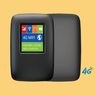il router mobile 4G di punto caldo di WIFI della tasca 3000mAh con il nero dello schermo ha sbloccato