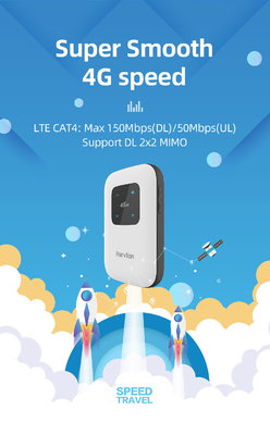 Supporto portatile senza fili B12/B17/B28 del router CAT4 150Mbps di 4g MiFi