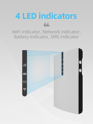 150Mbps router mobile ad alta velocità di punto caldo 4G Lte per la batteria di viaggio 2100mAh