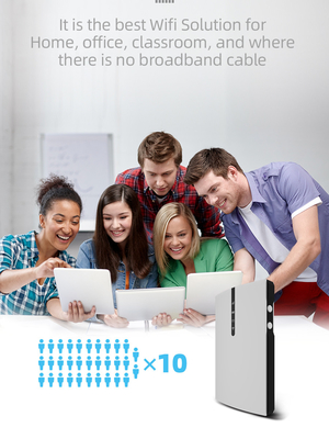 150Mbps router mobile ad alta velocità di punto caldo 4G Lte per la batteria di viaggio 2100mAh
