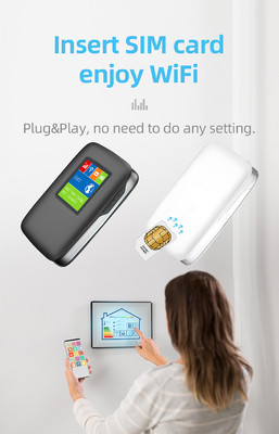 punto caldo mobile del router 150Mbps 4G WiFi di 2700mAh-3000mAh 4G Lte MiFi 15 dispositivi con lo schermo LCD