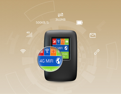 punto caldo senza fili di WIFI del router di 3000mAh 4G LTE MiFi con la banda internazionale dello schermo LCD